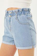 Load image into Gallery viewer, Paper Bag Waist Shorts | Denim