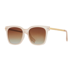 Everly | Matte Milky Rose / Gold / Grad Brown Polarized