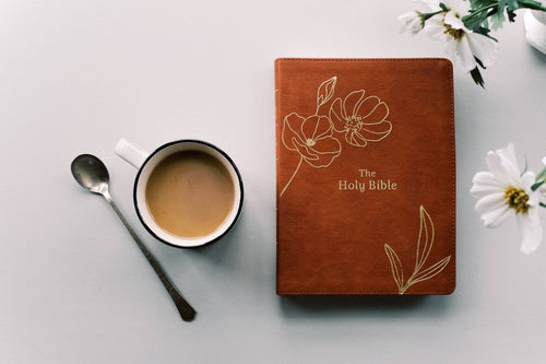 The Holy Bible: SKJV [Chestnut Floral]