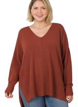 Load image into Gallery viewer, V-neck Tunic | Rust
