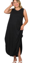 Load image into Gallery viewer, Comfy Girl Tank Maxi | Black